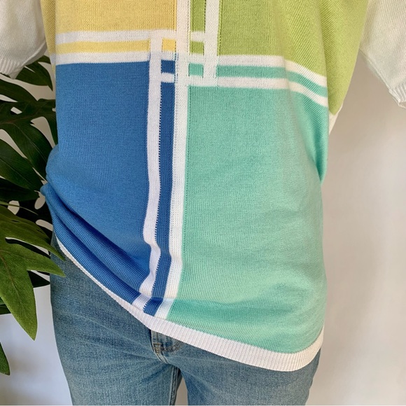 m o d :: Retro Vintage Geometric Artsy Knit Top - Picture 3 of 8